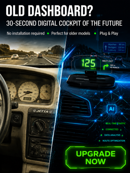 TopSpire®🚗Smart In-Car HUD Co-Pilot: Clear Directions, Works on Sedans, SUVs, Pickups, RVs, and More