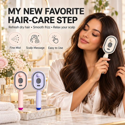 TopSpire®💫SAVE 50% NOW✨Steam Mist Straightening Comb – Easy Salon-Like Hair