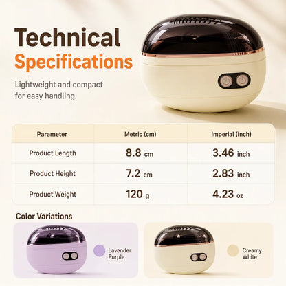 TopSpire®🔥Last Day 50% OFF -✂️ 2-in-1 Smart Electric Nail Clipper & Polisher – Anti-Pinch Safety & LED Light 💅