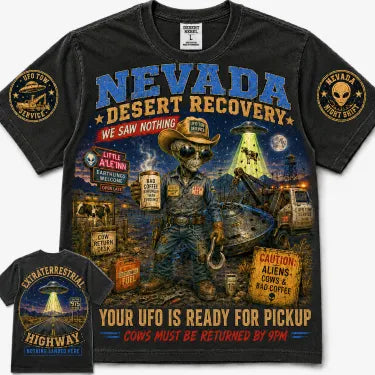 Nevada Desert Recovery Alien T-Shirt
