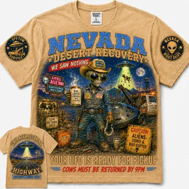 Nevada Desert Recovery Alien T-Shirt
