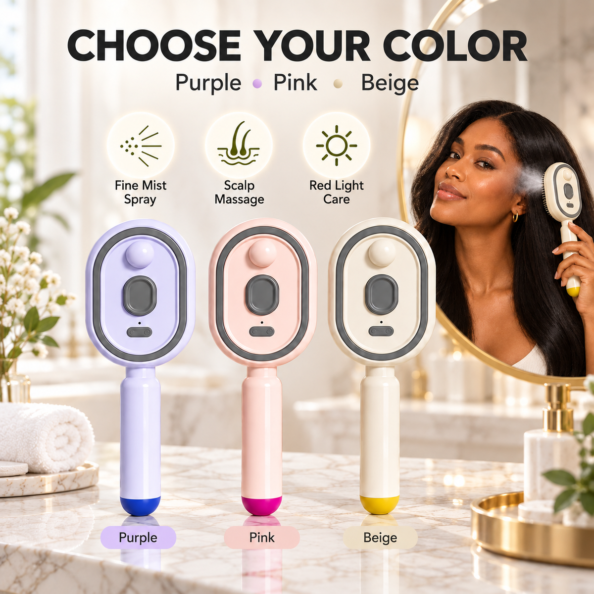 TopSpire®💫SAVE 50% NOW✨Steam Mist Straightening Comb – Easy Salon-Like Hair