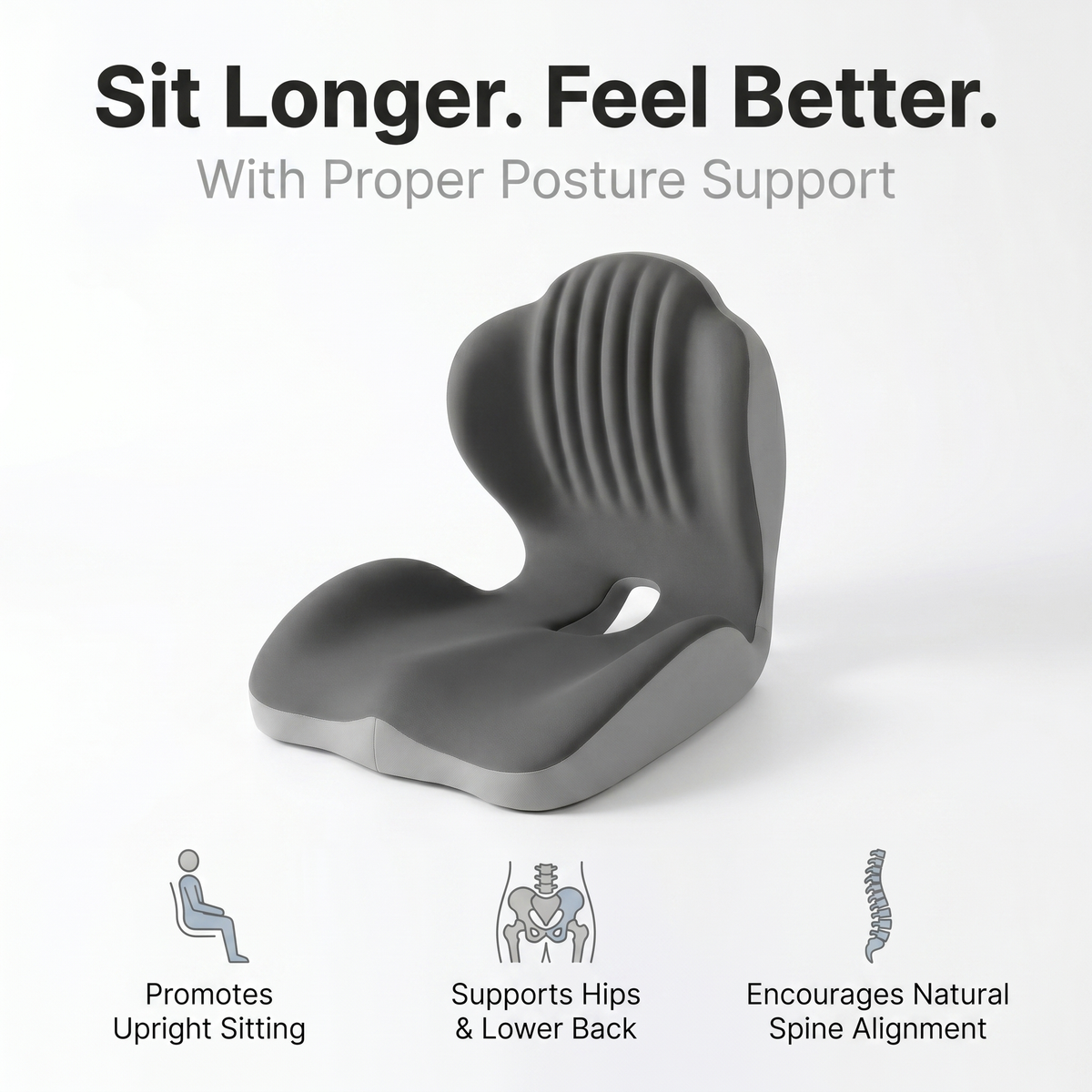TopSpire® Ergonomic Back Support Seat Cushion