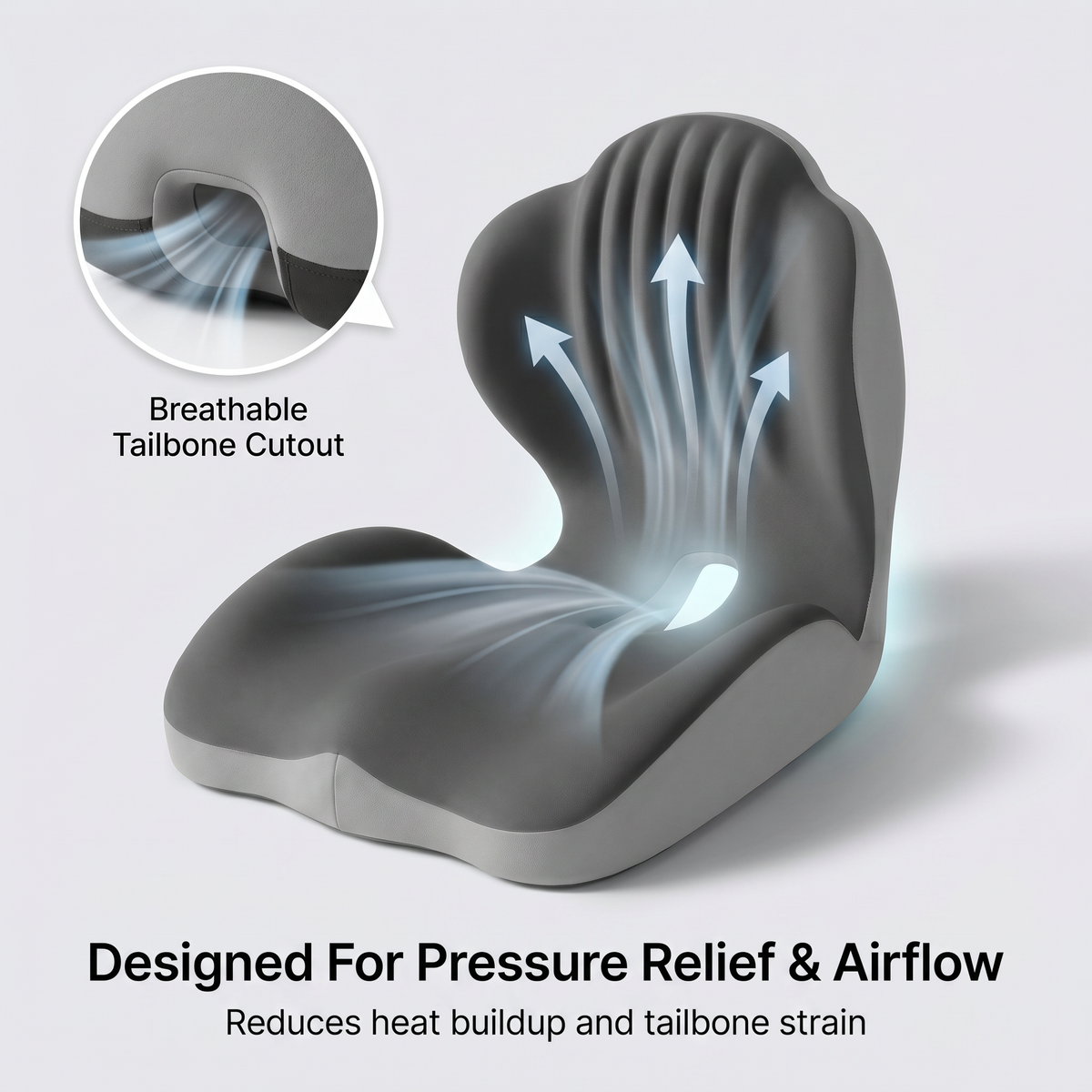 TopSpire® Ergonomic Back Support Seat Cushion